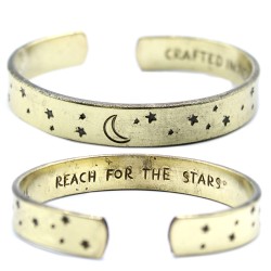 Bracelet Inspiration - Laiton Galaxie, Étoiles, Terre, Sunrise