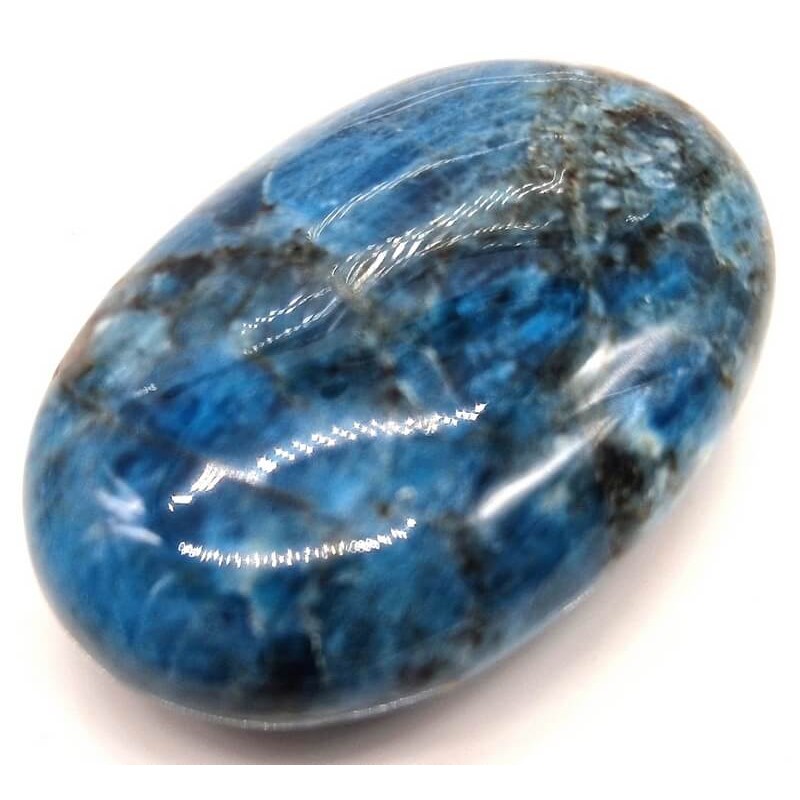 Galet Roulé XL Apatite bleue 6cm