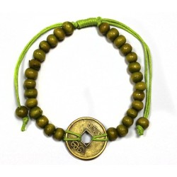 Bracelet Feng-Shui Bonne Chance - Vert Citron