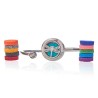 Bracelet en cristal bijoux d'aromathérapie - Libellule - 20 mm