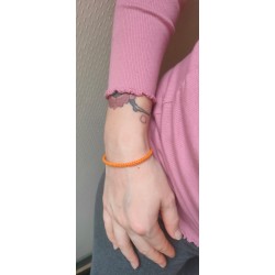 Bracelet noeuds plats - Orange